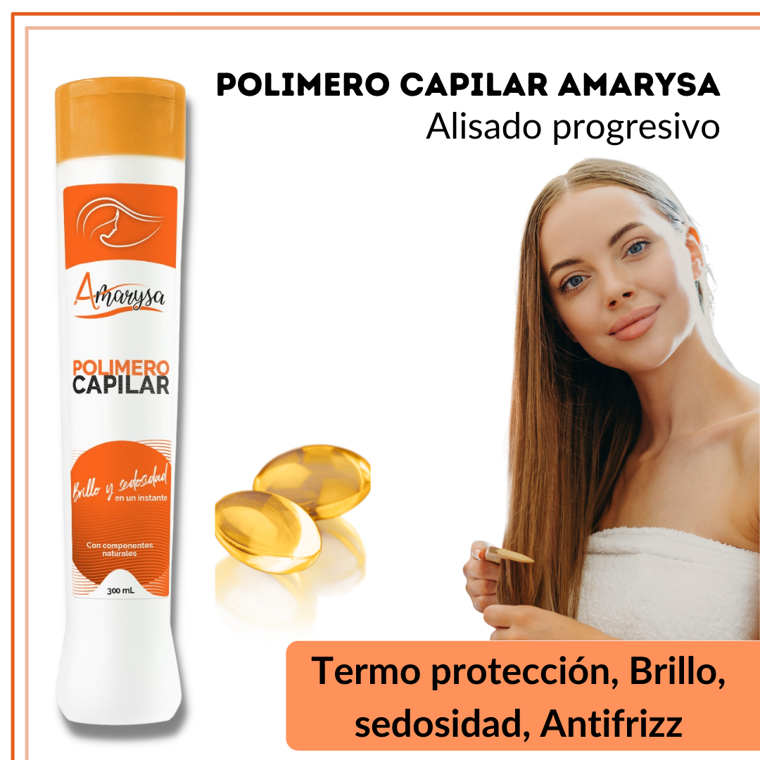 Cabello Liso y Brillante con Polímero Amarysa😍