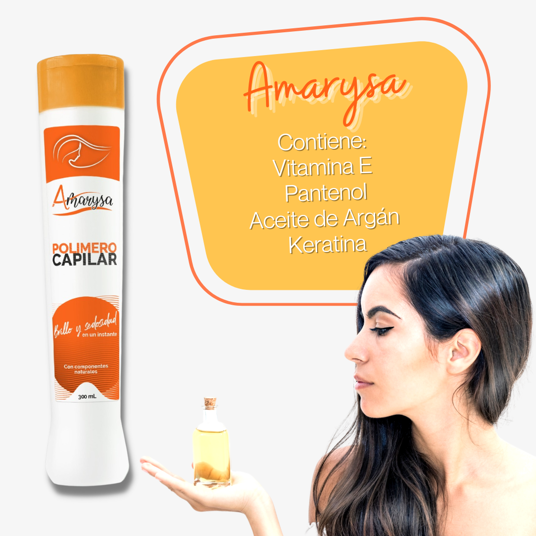 Cabello Liso y Brillante con Polímero Amarysa😍